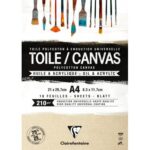 Clairefontaine toile/canvas cosmos bruin A4