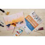 Clairefontaine toile/canvas cosmos wit A2