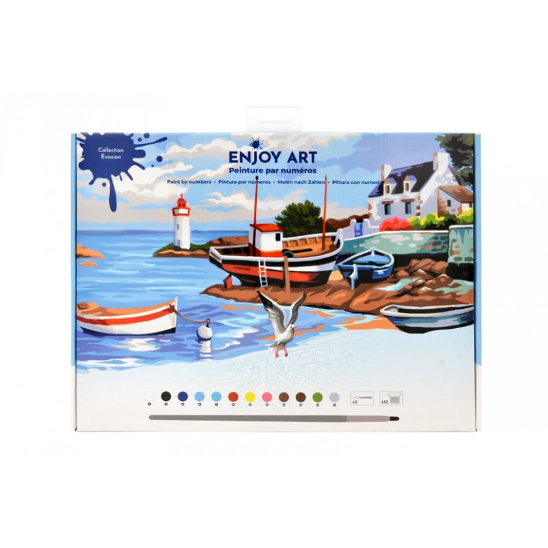 Enjoy art schilder op nummer - on the shore