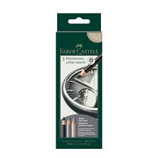 Kleurpotlood Faber-Castell Polychromos 3,8mm kerndikte set van 3 stuks Clock
