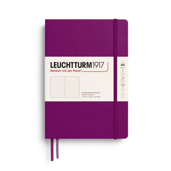 Leuchtturm1917 hard cover medium A5 - dotted - burgundy