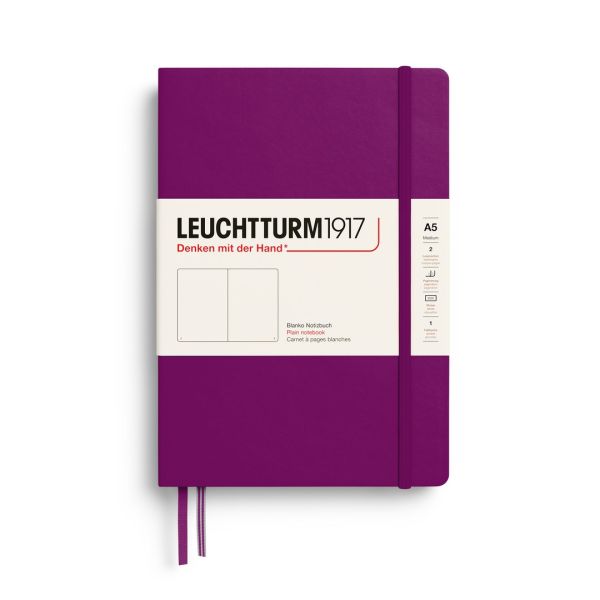 Leuchtturm1917 hard cover medium A5 - plain - burgundy