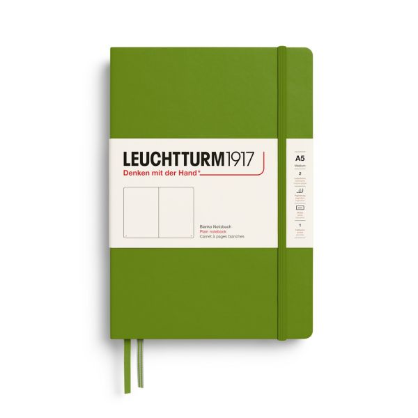 Leuchtturm1917 hard cover medium A5 - plain - moss