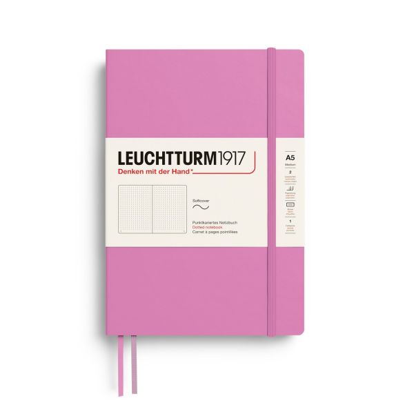 Leuchtturm1917 soft cover medium A5 - dotted - bubblegum