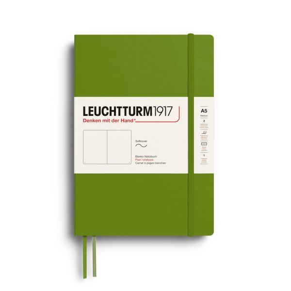 Leuchtturm1917 soft cover medium A5 - plain - moss