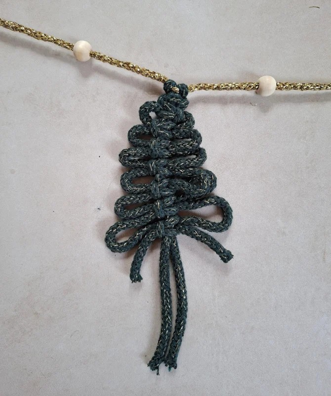 macrame kerstslinger