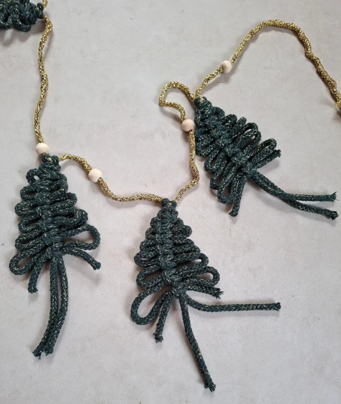 macrame kerstslinger