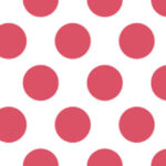 MT washitape basic - dot shocking red