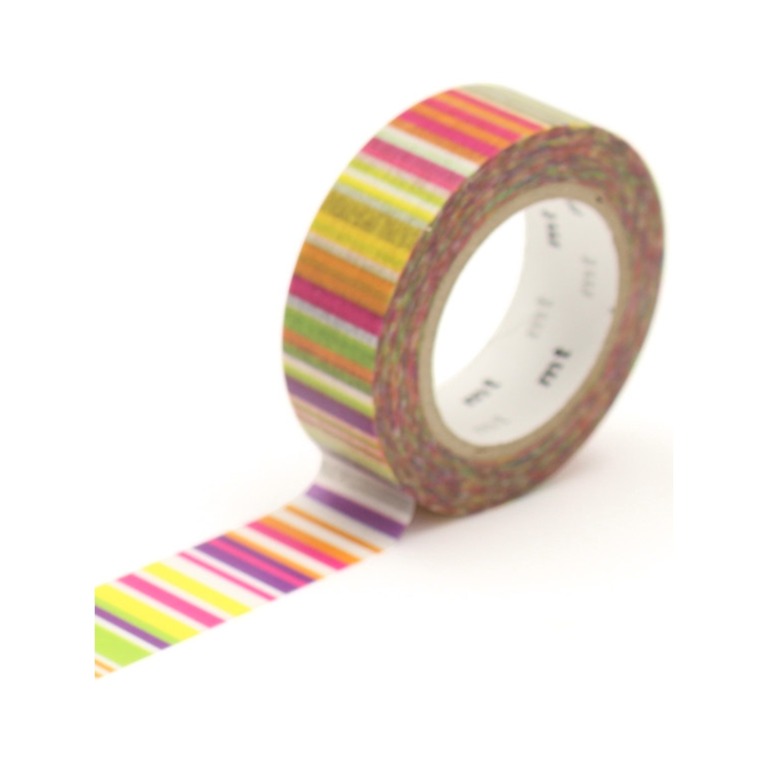 MT washitape basic - multi border vivid