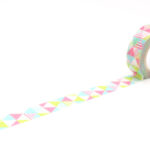 MT washitape basic - shimasankaku pink
