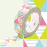 MT washitape basic - shimasankaku pink
