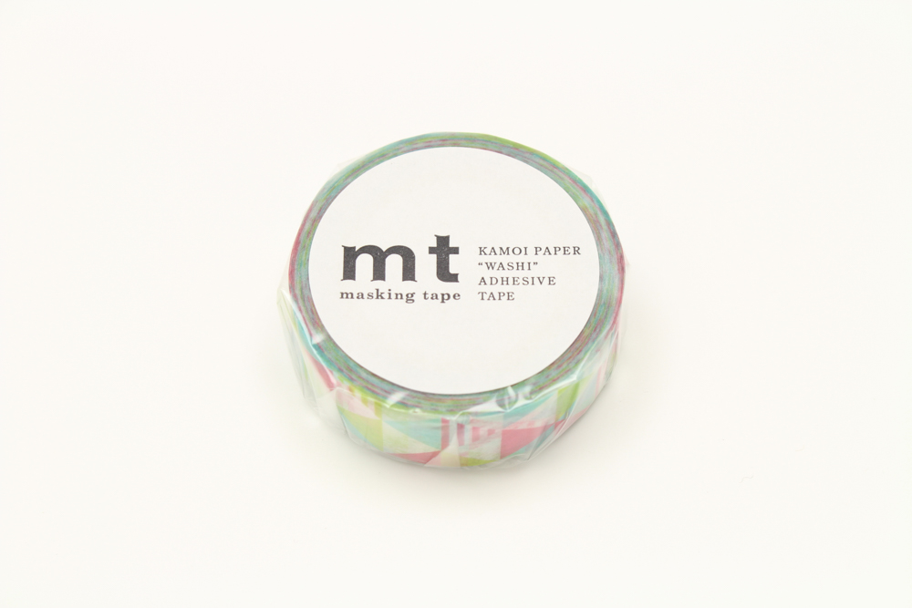 MT washitape basic - shimasankaku pink
