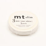 MT washitape basic - slim 3mm matte white