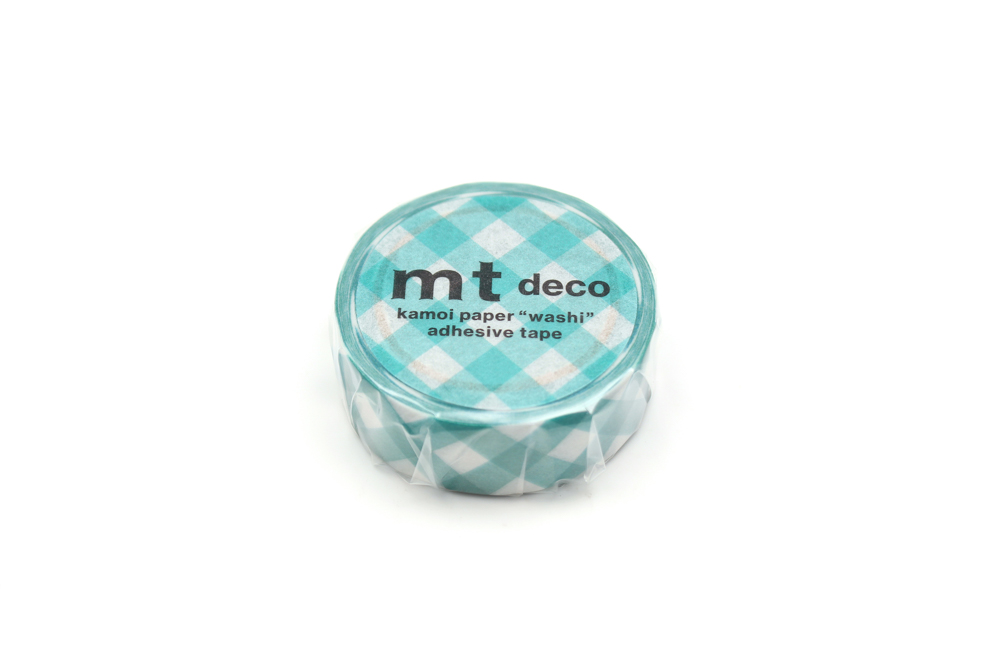 MT washitape basic - thick checkered green