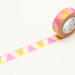 MT washitape basic - traingle and diamond pink