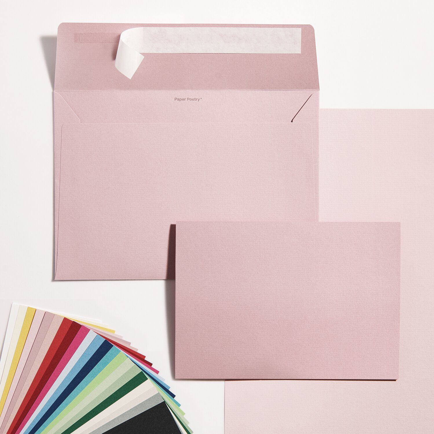 Paper Poetry Luxury dubbele kaart A6 - wijnrood