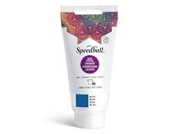 Speedball textiel block printing ink 75ml - 3572 Blauw