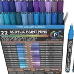 Tooli-art acrylstiften - set 22 blauw