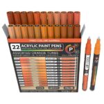 Tooli-art acrylstiften - set 22 oranje