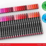 Tooli-art acrylstiften - set 22 rood
