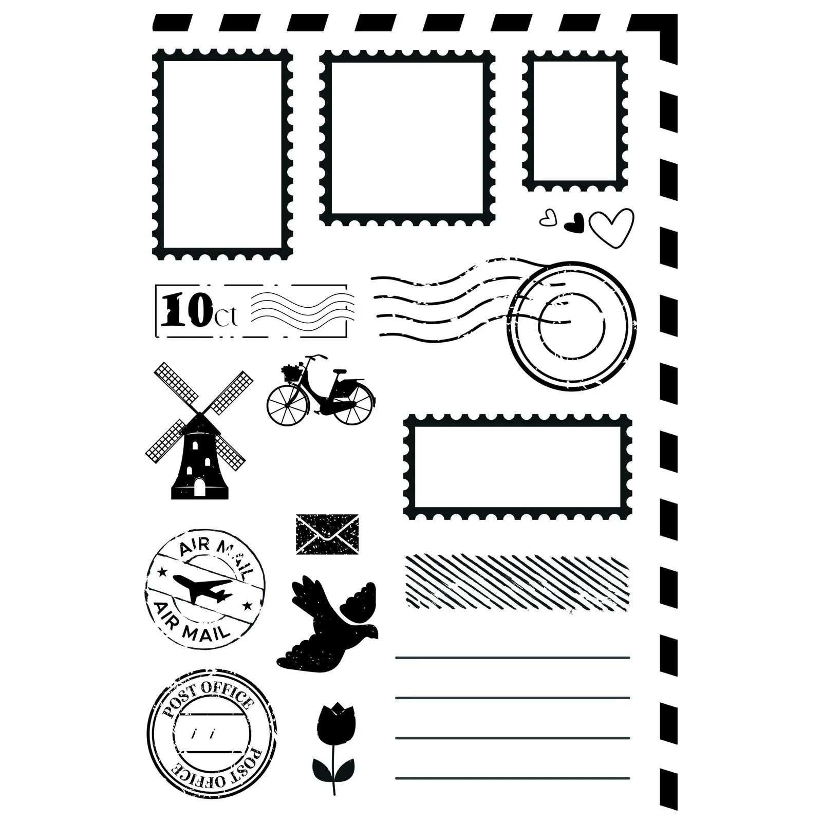 Vaessen Creative - Clear Stamps From the Postbox A6 18st.