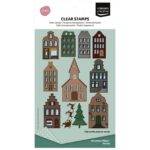 Vaessen Creative - Clear Stamps Set Kerstdorpje A6 11st.