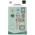 Vaessen Creative - Clear Stamps Set Postzegels A6 14st.