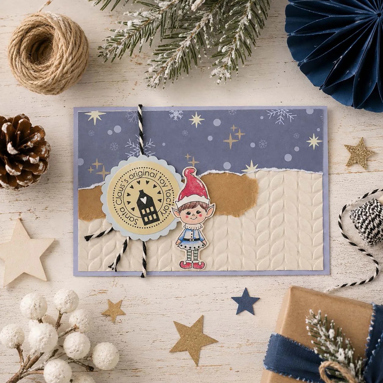 Vaessen Creative - Clear Stamps Set Postzegels A6 14st.