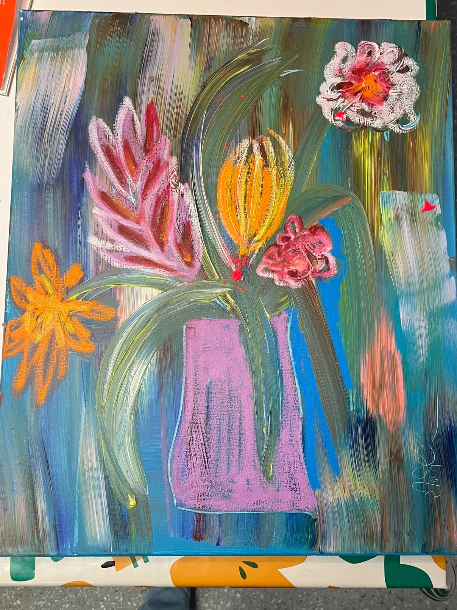 Workshop Drawing oil & acryl - 10 december